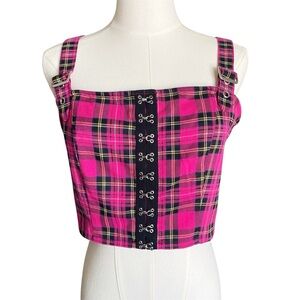 Hot Topic Plaid Crop Top